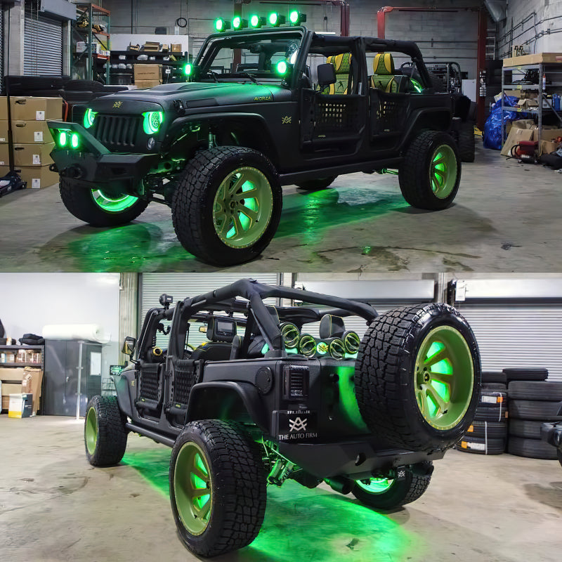 Oracle 7in High Powered LED Headlights - Black Bezel - ColorSHIFT No Controller-Headlights-ORACLE Lighting-810030390466-