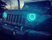 Load image into Gallery viewer, Oracle 7in High Powered LED Headlights - Black Bezel - ColorSHIFT No Controller-Headlights-ORACLE Lighting-810030390466-