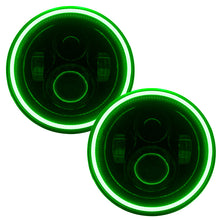 Load image into Gallery viewer, Oracle 7in High Powered LED Headlights - Black Bezel - Green - Black Ops Auto Works