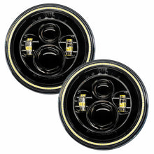 Load image into Gallery viewer, Oracle 7in High Powered LED Headlights - Black Bezel - White - Black Ops Auto Works
