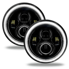 Load image into Gallery viewer, Oracle 7in High Powered LED Headlights - Black Bezel - White - Black Ops Auto Works