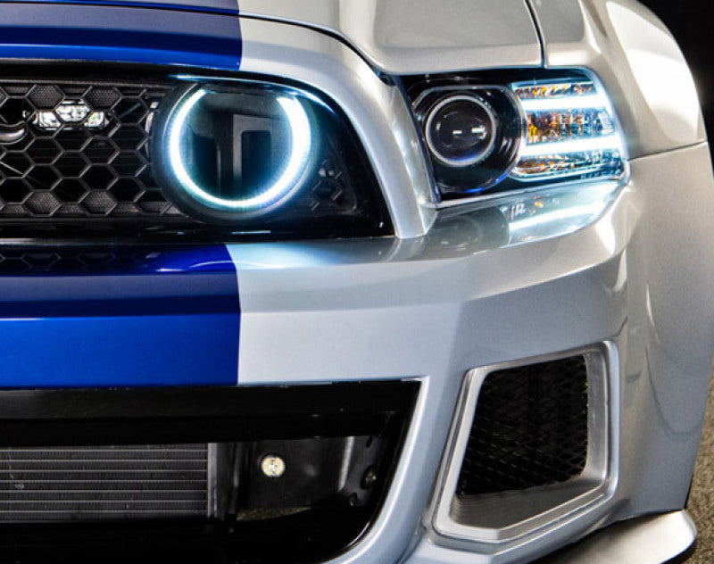 Oracle Ford Mustang 10-13 WP LED Fog Halo Kit (Grille Style) - White - Black Ops Auto Works