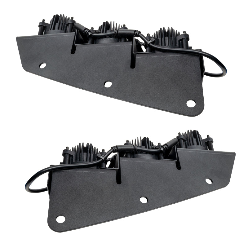 Oracle High 21-22 Ford Bronco Triple LED Fog Light kit for Steel Bumper - Black Ops Auto Works