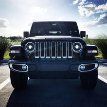 Load image into Gallery viewer, Oracle Jeep JL/Gladiator JT Oculus Switchback Bi-LED Projector Headlights - Amber/White Switchback - Black Ops Auto Works