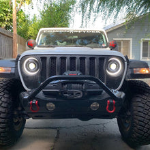 Load image into Gallery viewer, Oracle Jeep JL/Gladiator JT Oculus Switchback Bi-LED Projector Headlights - Amber/White Switchback - Black Ops Auto Works