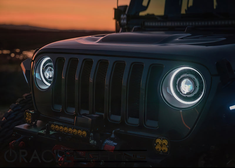 Oracle Jeep JL/Gladiator JT Oculus Switchback Bi-LED Projector Headlights - Amber/White Switchback - Black Ops Auto Works