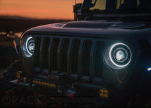 Load image into Gallery viewer, Oracle Jeep JL/Gladiator JT Oculus Switchback Bi-LED Projector Headlights - Amber/White Switchback - Black Ops Auto Works