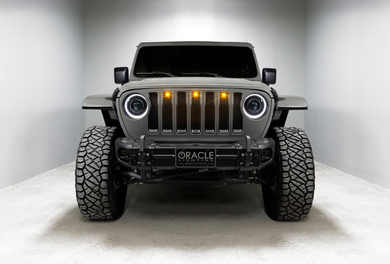 Oracle Jeep JL/Gladiator JT Oculus Switchback Bi-LED Projector Headlights - Amber/White Switchback - Black Ops Auto Works