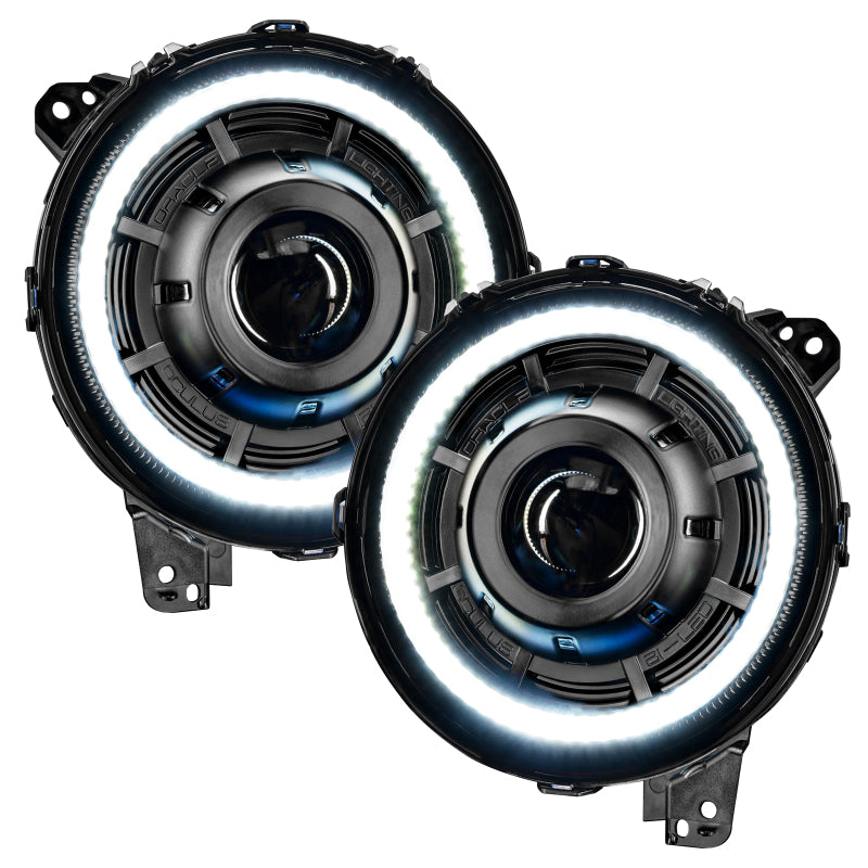 Oracle Jeep JL/Gladiator JT Oculus Switchback Bi-LED Projector Headlights - Amber/White Switchback - Black Ops Auto Works