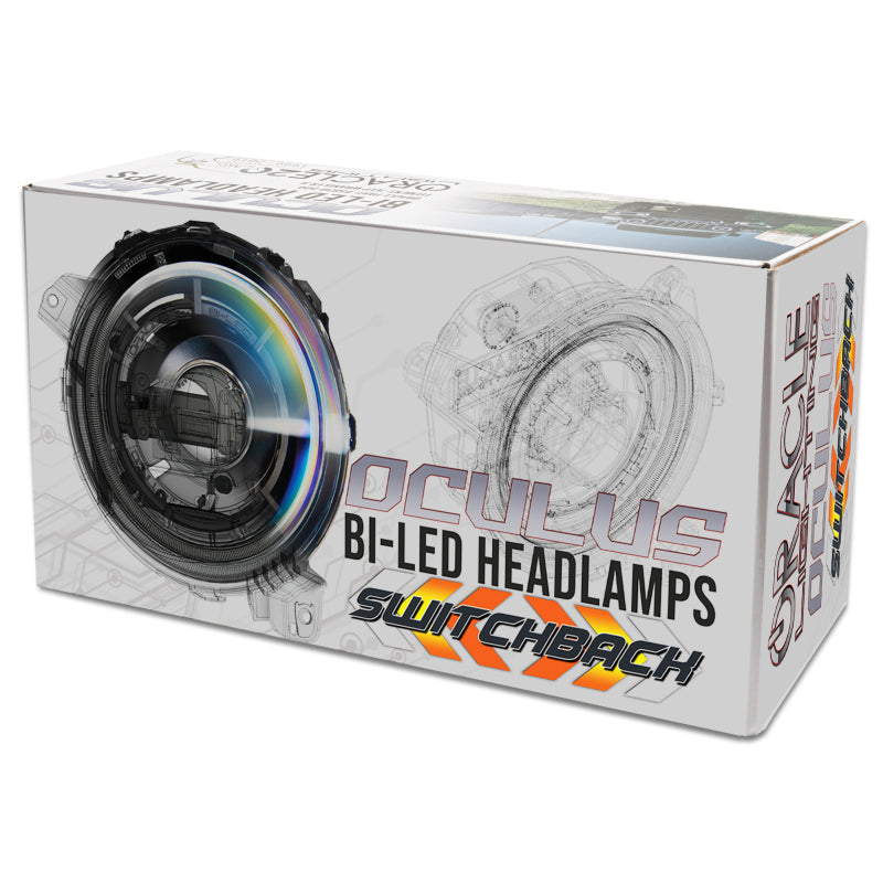 Oracle Jeep JL/Gladiator JT Oculus Switchback Bi-LED Projector Headlights - Amber/White Switchback - Black Ops Auto Works