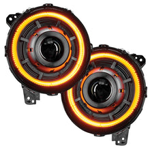 Load image into Gallery viewer, Oracle Jeep JL/Gladiator JT Oculus Switchback Bi-LED Projector Headlights - Amber/White Switchback - Black Ops Auto Works
