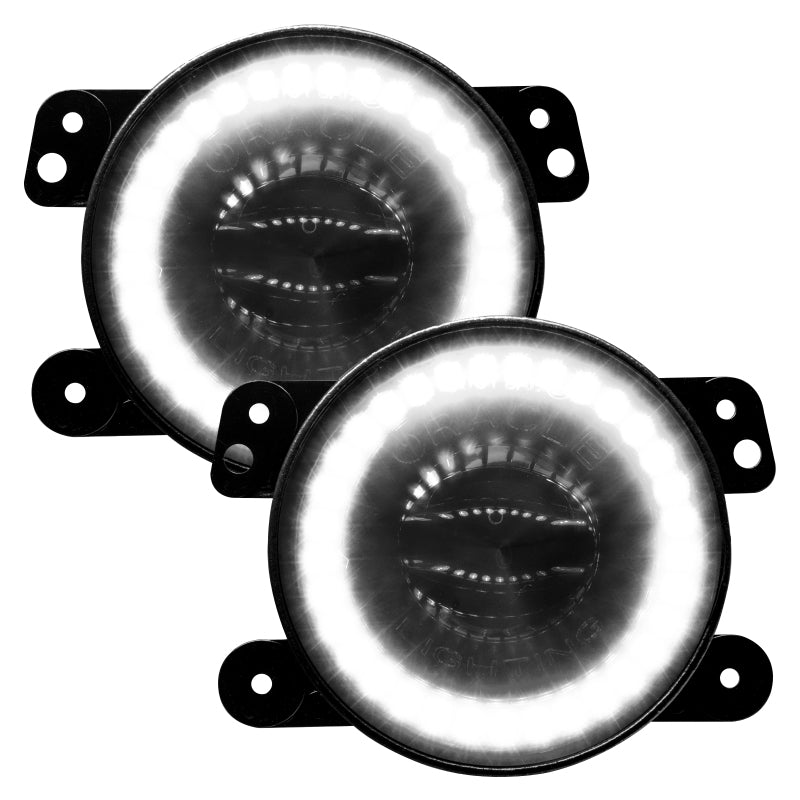 Oracle Jeep Wrangler JK/JL/JT High Performance W LED Fog Lights - ColorSHIFT w/o Controller - Black Ops Auto Works