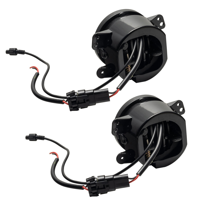 Oracle Jeep Wrangler JK/JL/JT High Performance W LED Fog Lights - ColorSHIFT w/o Controller - Black Ops Auto Works