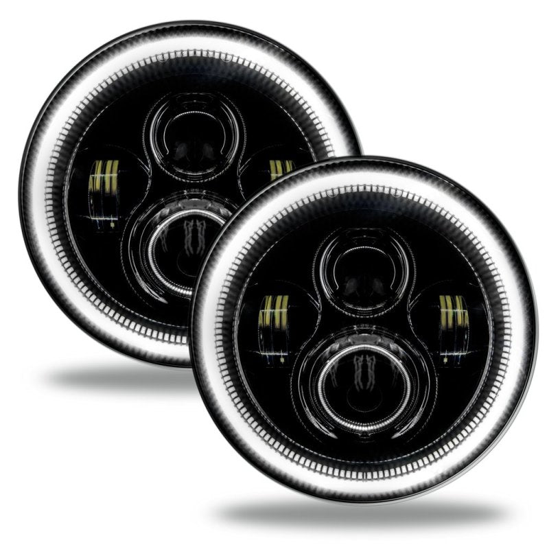 Oracle Jeep Wrangler JL/Gladiator JT 7in. High Powered LED Headlights (Pair) - White - Black Ops Auto Works
