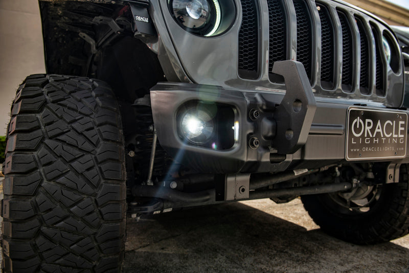 Oracle Jeep Wrangler JL/Gladiator JT Sport High Performance W LED Fog Lights - White - Black Ops Auto Works