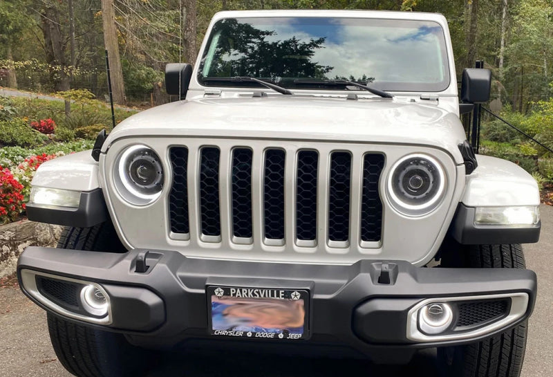 Oracle Jeep Wrangler JL/Gladiator JT Sport High Performance W LED Fog Lights - White - Black Ops Auto Works