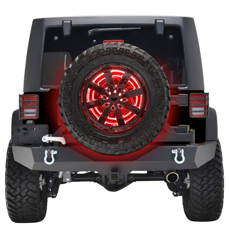 Oracle LED Illuminated Wheel Ring 3rd Brake Light - Red - Black Ops Auto Works