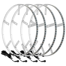 Load image into Gallery viewer, Oracle LED Illuminated Wheel Rings - Double LED - White - Black Ops Auto Works
