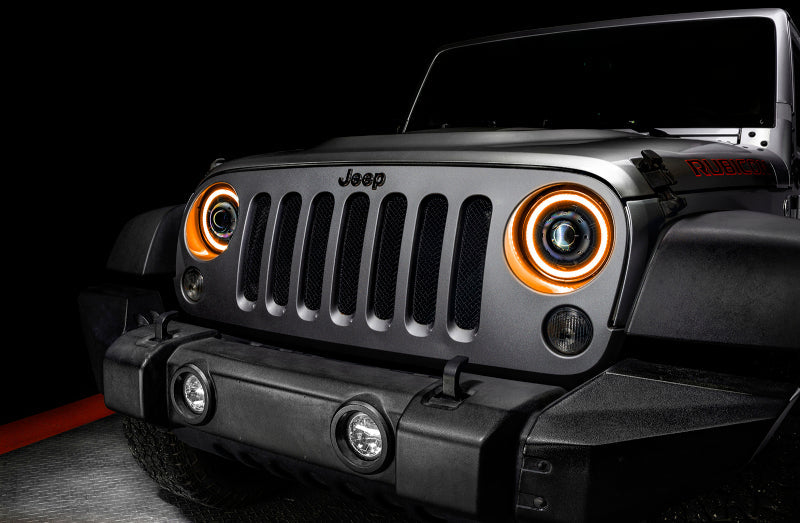 ORACLE Lighting 07-18 Jeep Wrangler JK Oculus 7in. Switchback Bi-LED Projector Headlights - Black Ops Auto Works