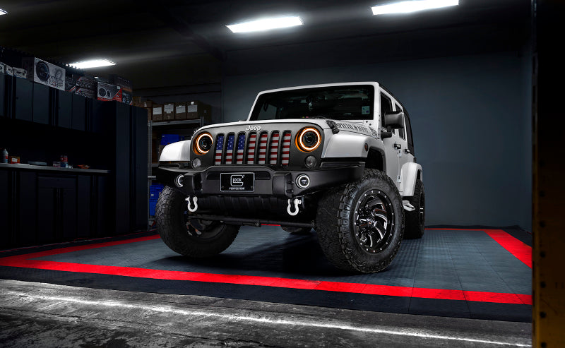 ORACLE Lighting 07-18 Jeep Wrangler JK Oculus 7in. Switchback Bi-LED Projector Headlights - Black Ops Auto Works
