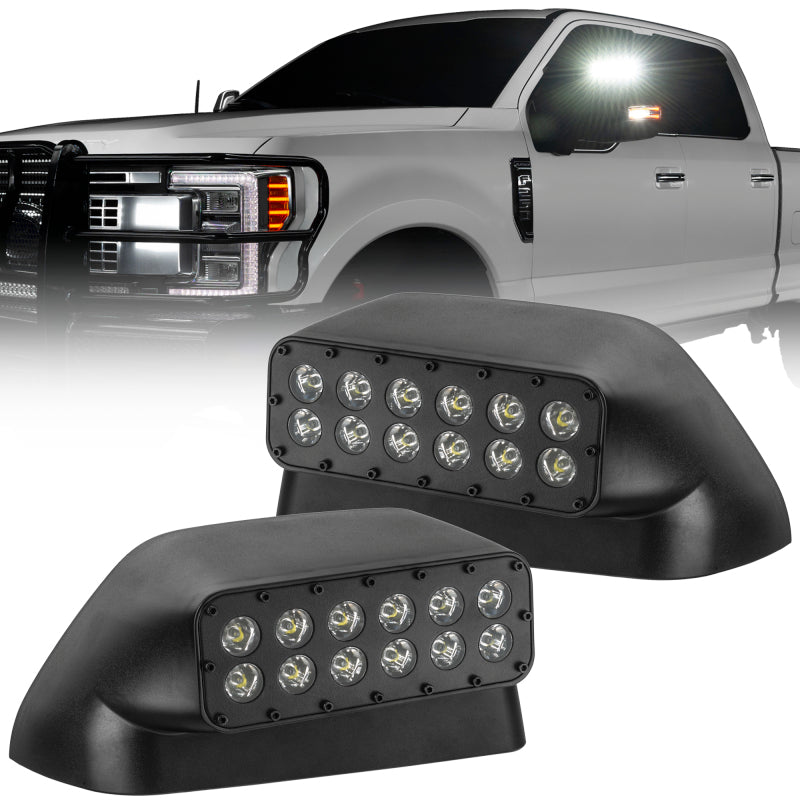 ORACLE Lighting 17-22 Ford Super Duty LED Off-Road Side Mirror Ditch Lights - Black Ops Auto Works