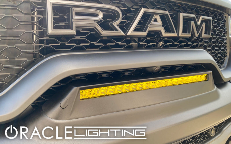 ORACLE Lighting 19-22 RAM Rebel/TRX Front Bumper Flush LED Light Bar System - Yellow - Black Ops Auto Works