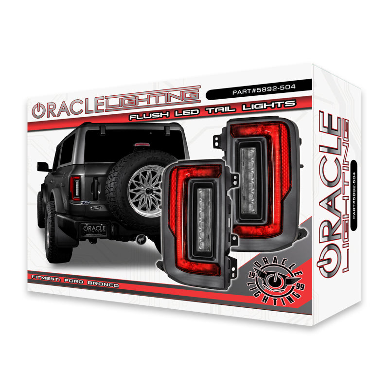 Oracle Lighting 21-22 Ford Bronco Flush Style LED Taillights - Black Ops Auto Works