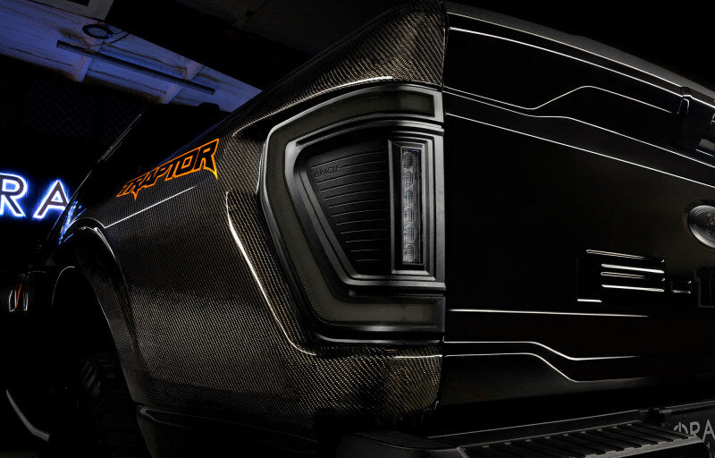 Oracle Lighting 21-24 Ford F-150 (Black Series) Flush Style LED Tail Lights ORACLE Lighting ORL5910-504-T