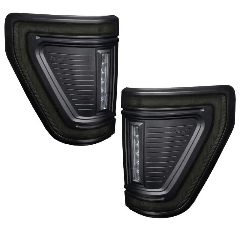 Oracle Lighting 21-24 Ford F-150 (Black Series) Flush Style LED Tail Lights ORACLE Lighting ORL5910-504-T