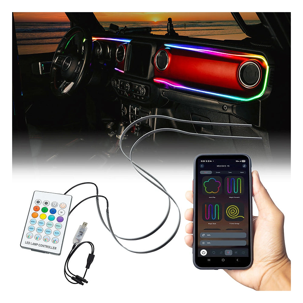 ORACLE Dynamic ColorSHIFT Dash Kit for 2018-2023 Jeep Wrangler JL and 2020-2023 Gladiator JT