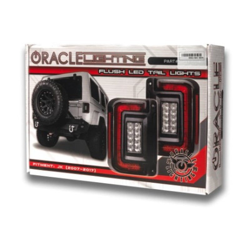 Oracle Lighting Jeep Wrangler JK Flush Mount LED Tail Lights - Black Ops Auto Works