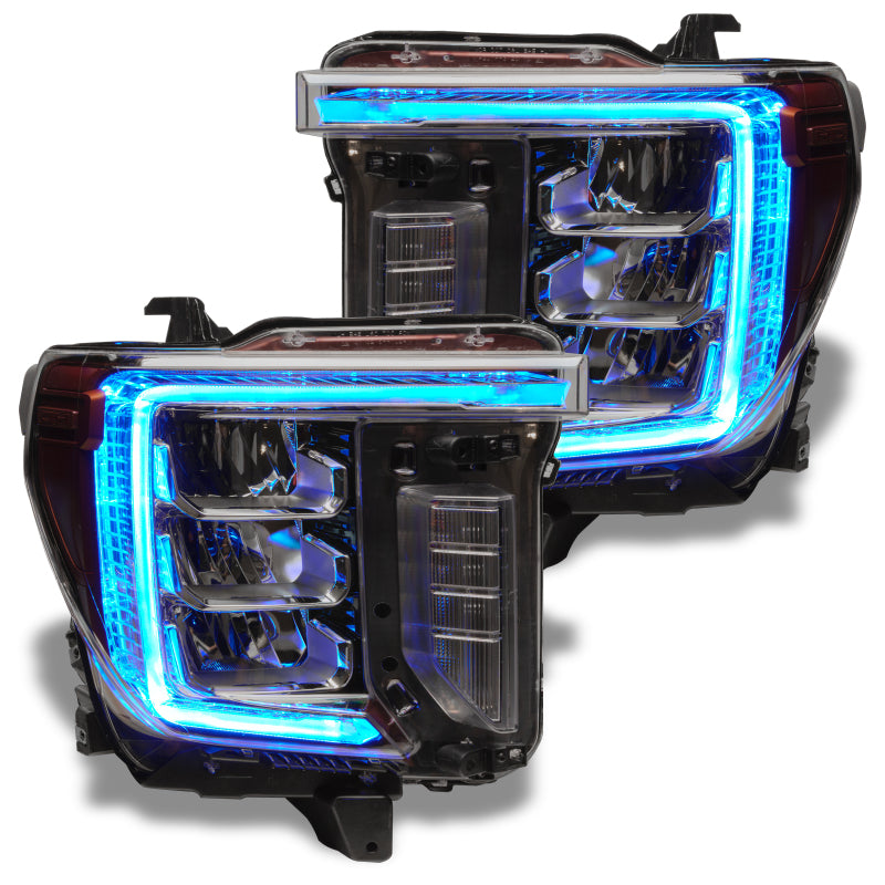 Oracle 20-21 GMC Sierra 2500/3500 HD RGB+W Headlight DRL Upgrade Kit - ColorSHIFT 2 - ORACLE Lighting ORL1451-333