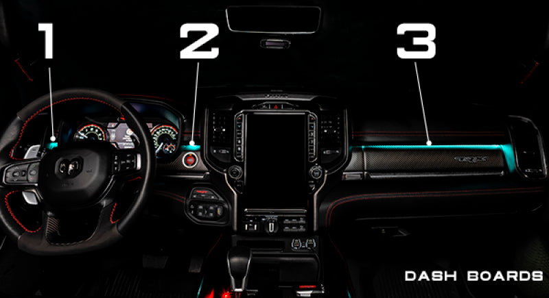 Oracle 19-22 RAM Complete Interior Ambient Lighting ColorSHIFT RGB Conversion Kit - ORACLE Lighting ORL4235-333