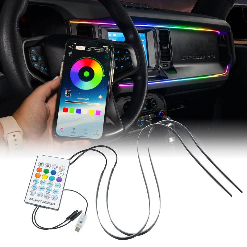 Oracle 21-25 Ford Bronco ColorSHIFT LED Interior Dash Board Kit - ORACLE Lighting ORL4237-332