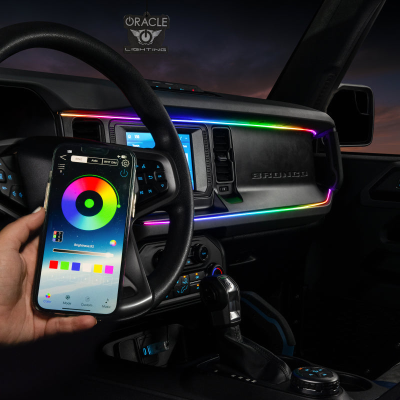 Oracle 21-25 Ford Bronco ColorSHIFT LED Interior Dash Board Kit - ORACLE Lighting ORL4237-332