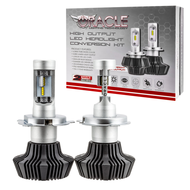 Oracle H4 4000 Lumen LED Headlight Bulbs (Pair) - 6000K - ORACLE Lighting ORL5231-001