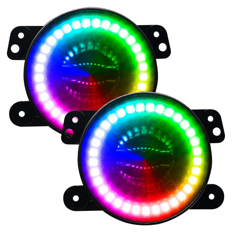 Oracle Jeep Wrangler JK/JL/JT High Performance W LED Fog Lights - ColorSHIFT w/o Controller - ORACLE Lighting ORL5846-334
