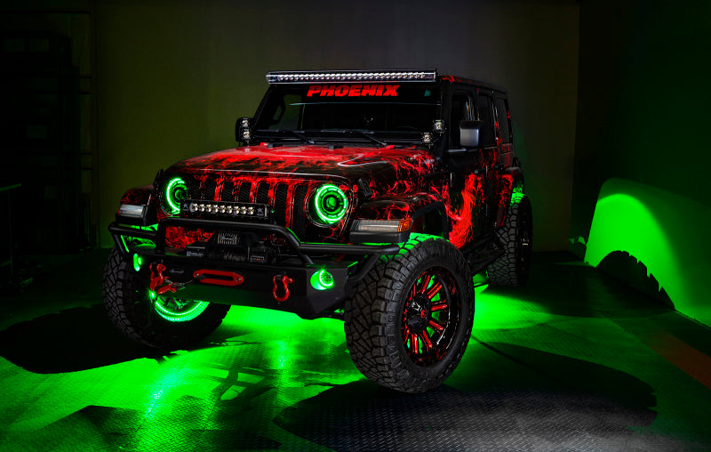 Oracle Jeep Wrangler JK/JL/JT High Performance W LED Fog Lights - ColorSHIFT w/o Controller - ORACLE Lighting ORL5846-334
