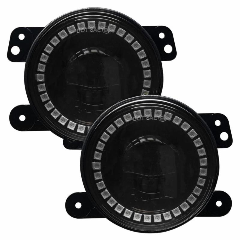 Oracle Jeep Wrangler JK/JL/JT High Performance W LED Fog Lights - ColorSHIFT w/o Controller - ORACLE Lighting ORL5846-334