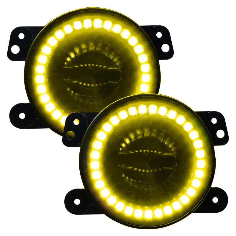 Oracle Jeep Wrangler JK/JL/JT High Performance W LED Fog Lights - ColorSHIFT w/o Controller - ORACLE Lighting ORL5846-334