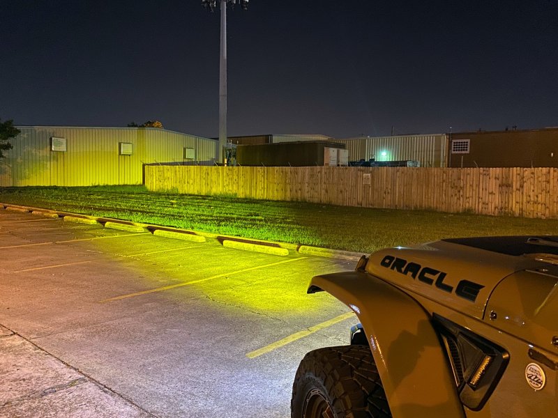 ORACLE Lighting 2019+ Jeep Wrangler JL / Gladiator JT Skid Plate w/ Integrated LED Emitters - Yellow - ORACLE Lighting ORL588
