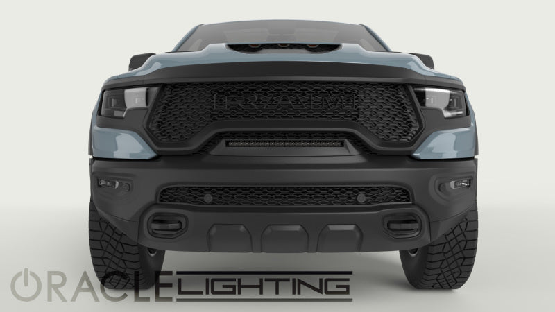 ORACLE Lighting 19-22 RAM Rebel/TRX Front Bumper Flush LED Light Bar System - White - ORACLE Lighting ORL5885-001