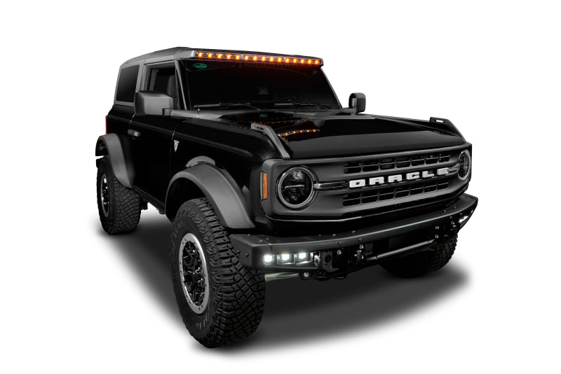 Oracle 2021+ Ford Bronco Integrated Windshield Roof LED Light Bar Black - ORACLE Lighting ORL5888-023