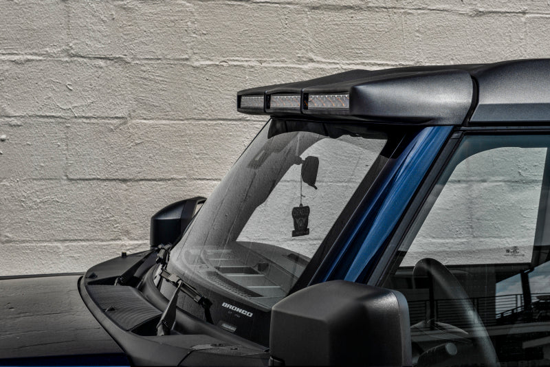 Oracle 2021+ Ford Bronco Integrated Windshield Roof LED Light Bar Grey - ORACLE Lighting ORL5888-023-MF