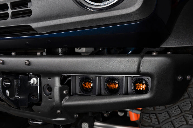 Oracle High 21-22 Ford Bronco Triple LED Fog Light kit for Steel Bumper - ORACLE Lighting ORL5890-005