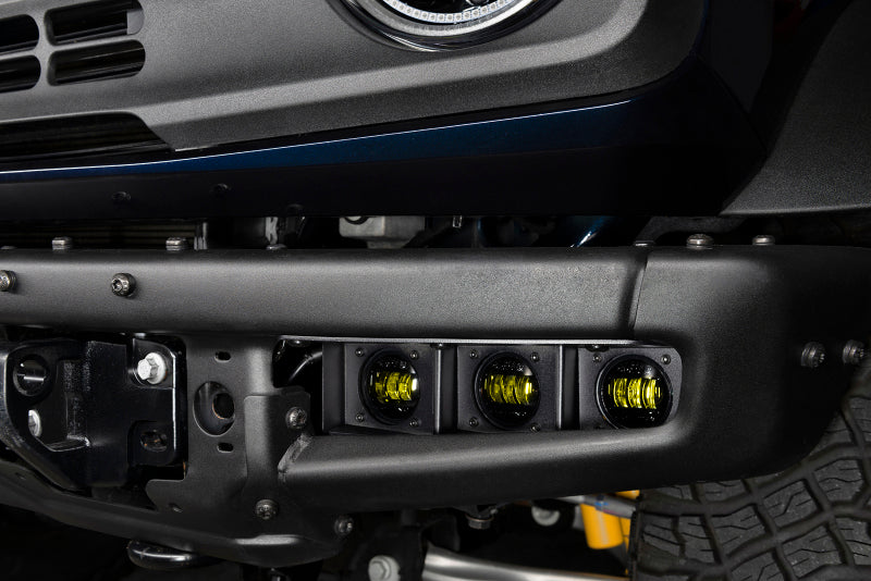 ORACLE Lighting 21-22 Ford Bronco Triple LED Fog Light Kit for Steel Bumper - Yellow - ORACLE Lighting ORL5890-006