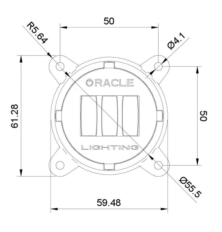 Oracle 60mm 15W Fog Beam LED Emitter- 6000K- White - ORACLE Lighting ORL5893-001