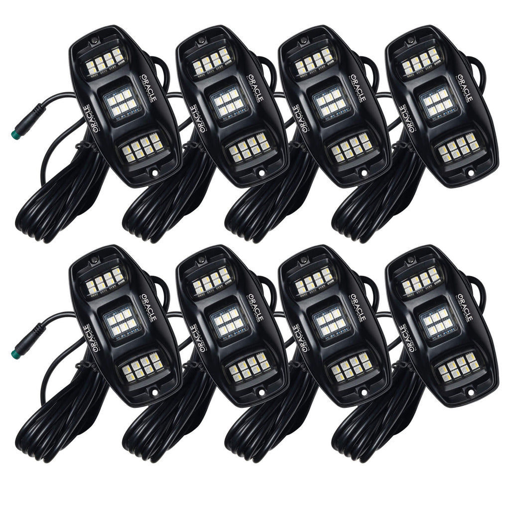 Oracle Underbody RGB+W Wheel Well Rock Light Kit - 8 PCS - Color SHIFT - ORACLE Lighting ORL5895-339-8