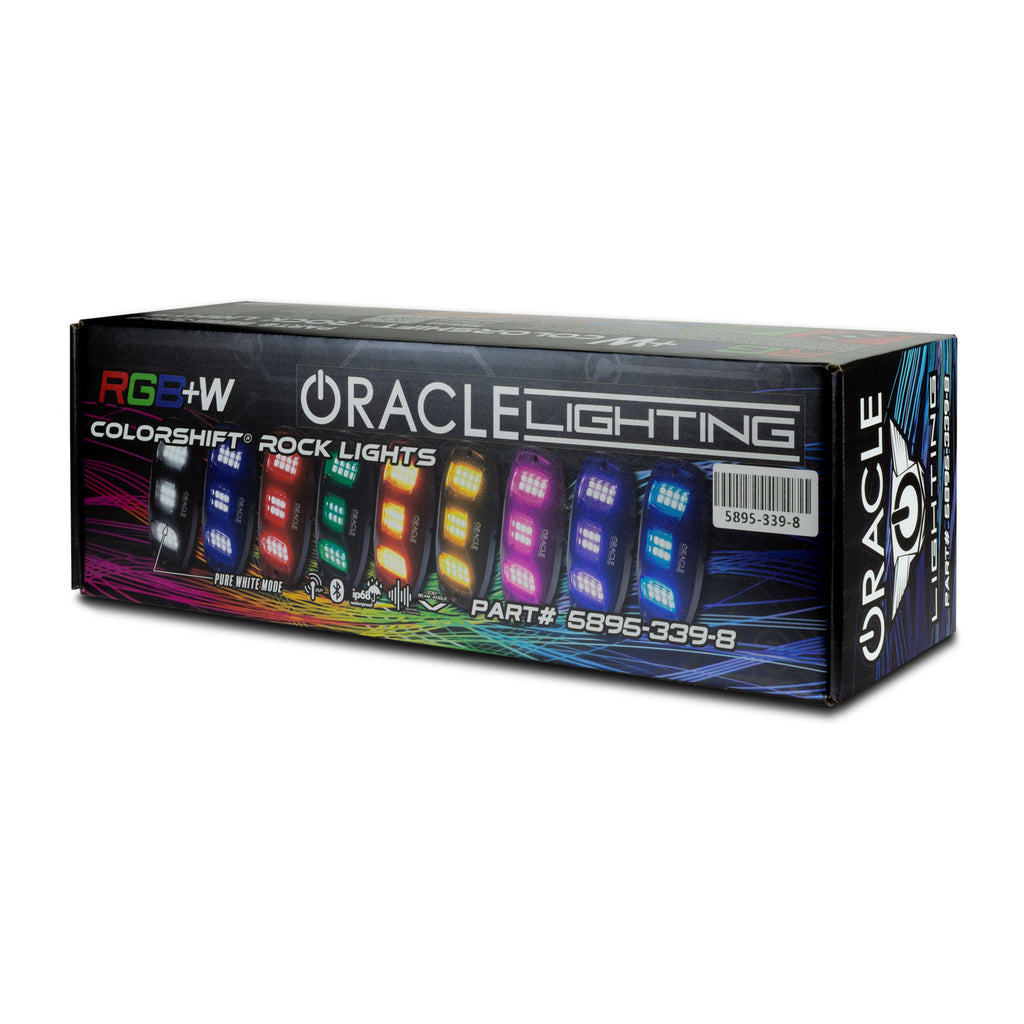 Oracle Underbody RGB+W Wheel Well Rock Light Kit - 8 PCS - Color SHIFT - ORACLE Lighting ORL5895-339-8