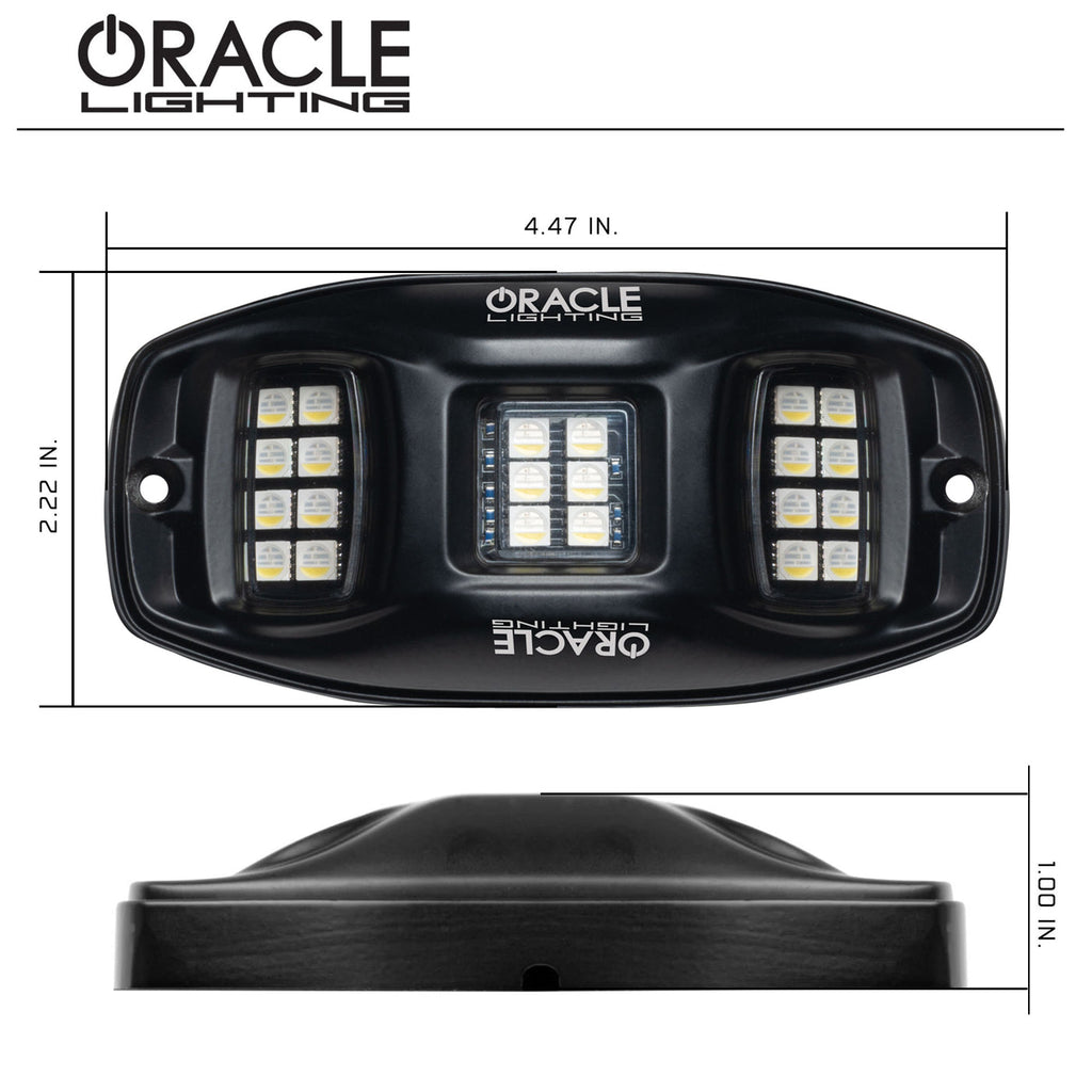 Oracle Underbody RGB+W Wheel Well Rock Light Kit - 8 PCS - Color SHIFT - ORACLE Lighting ORL5895-339-8